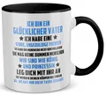 Papa Geschenk zum Vatertag von Tochter Vater Tasse Geburtstag Kaffeetasse Mann