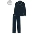 Schiesser Pyjama Fine Interlock blau 60