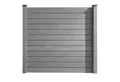 HORI Zaun HORI WPC Sichtschutzzaun Stecksystem, Gartenzaun witterungsbeständig, (Komplettset, 7-St., 1x Sichtschutzzaun 2x Verbindungspfosten 2x Konsole 2x Pfostenkappe), 1x Sichtschutzzaun 2x Verbindungspfosten 2x Konsole 2x Pfostenkappe