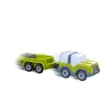 Kullerbü - Geländewagen mit Anhänger (anthrazit/weiß)