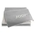 Joop! Wohndecke Melange - Doubleface Baumwollmischung Graphit-Ecru Größe 150x200 cm
