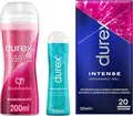 durex Gleitgel Verwöhn-Set - Intense Orgasmic Gel + Guarana Gel 2in1 + Prickelnd Gel, 3er Pack, 3-tlg., für vielfältige Erlebnisse für Sie und Ihn