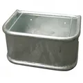 Rechtecktrog mit Rundrohren, Futtertrog, Metalltrog, 45x34x24cm, 35l, Metall ...