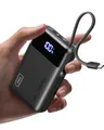 INIU 45W Power Bank, Ultra Klein 20000mAh Powerbank mit Integriertem USB C Kabel, Schnellladen Externe Handyakkus, Flugzeug Geeignet, Reise-Essential für iPhone 17 16 15, Samsung S22, Xiaomi, iPad etc