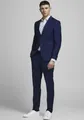 Anzug "JPRFRANCO SUIT NOOS", (2 tlg.), slim fit, Gr. 56 - N-Gr, Medieval Blue N-Gr