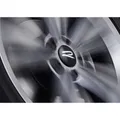 Original VW Dynamische Nabenkappen R-Logo Leichtmetallfelge schwarz hochglänzend
