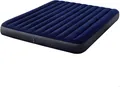 Intex 64755 Luftbett Luftmatratze Gästebett Campen Vinyl Blau 203 x 183 x 25 cm