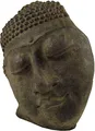 GURU SHOP Buddhafigur, Buddhamaske aus Stein, Braun, 23x20x12 cm, Buddhas