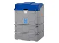 CEMO CUBE-Tank für AUS 32 (AdBlue®), Outdoor Basic, mit Klappdeckel, Höhe 1800 mm, Volumen 1500 l