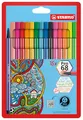 STABILO - Premium-Filzstift - Pen 68-15er Pack inkl. 5 Neonfarben