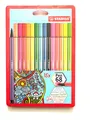 STABILO PEN 68 FASERMALER Filzstift 15 STÜCK INKL. 5 NEONFARBEN