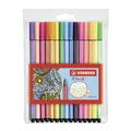 STABILO Pen 68 15er Premium Filzstifte 15 Farben inkl 5 Neon Farben Malstifte