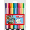 1 bis 40x STABILO Fasermaler Pen 68, 15er Kartonetui - SPARE BIS ZU 40%