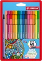 Premium-Filzstift - STABILO Pen 68 - 15er Pack - mit 15 verschiedenen Farben ink