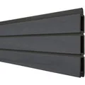 GroJa Steckzaun-Einzelprofil Solid-Rhombus 180 x 30 x 1,9 cm Steingrau Co-Ex.