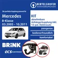 Für MERCEDES B-Klasse Typ W245 03.2005-10.2011 AHK abn. +13pol sp. E-Satz TOP