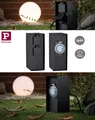 Paulmann Outdoor Steckdosensäule Rio 2 fach mit Zeitschaltuhr Ip44 Schwarz 230V