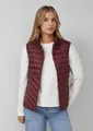 s.Oliver Outdoorjacke Outdoor-Weste Packbare leichte Steppweste mit Stehkragen