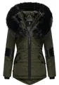 Navahoo Winterjacke Nirvana edle Steppjacke m. schwarzem Kunstpelzkragen
