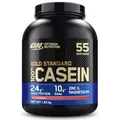 Optimum Nutrition Gold Standard 100% Casein Proteinpulver, Geschmack Erdbeere, 1.82 kg, 55 Portionen