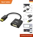 DisplayPort zu DVI-D Kabel - Sichere Verbindung mit 18 Monaten  schwarz