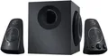 Logitech 2.1 PC-Lautsprechersystem Z623 980-000403 | THX-zertifiziert | 200 Watt | Subwoofer | Klinke & Cinch | Schwarz