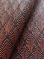 Tapete Vliestapete Schwarz Glitzer Ornament Prunk Glitzertapete Pfauenfeder