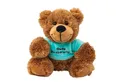 Teddys Rothenburg Kuscheltier Bär mit grünem Shirt Gute Besserung 16 cm