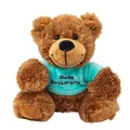 Bär mit grünem Shirt Gute Besserung 16 cm Teddybär