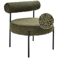 Beliani Sessel, Grün, Schwarz, Textil, 60x66x60 cm, Wohnzimmer, Sessel, Polstersessel