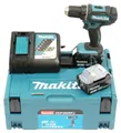Makita Akku-Bohrschrauber DDF482RFJ mit 2x Akkus 18V/3,0 Ah Ladegerät Makpac 2