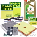 MANN INSPEKTIONSPAKET FÜR AUDI A1 SEAT IBIZA SKODA FABIA VW POLO 6R 1.2 1.4 TSI