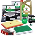 CASTROL FILTERS INSPEKTIONSPAKET FÜR AUDI A3 SEAT SKODA VW GOLF 7 1.2 1.4 TSI