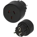 Reiseadapter Euro auf Australien/China Stecker schwarz, Brennenstuhl, 230V