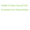 STABILO Füller Flow ACTIVE M schwarz inkl. Patrone Blister (4006381551465)