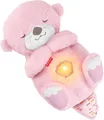 Fisher-Price Babyspeelgoed, Bedtijd Otter, roze draagbaar geluidsapparaatje met 