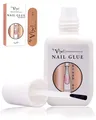 15g EXTRA STARKER NAGELKLEBER mit BÜRSTE und GRATIS VORBEREITUNGSFEILE Klarer...