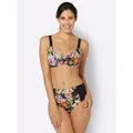 Balconette-Bikini FEEL GOOD, Damen, Gr. 40, Cup E, bunt (schwarz, bunt, bedruckt), Elasthan, Polyamid, Bikini-Sets