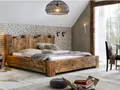 Bett Kingsburgh 180x200 recycelte Pinie Doppelbett Bettrahmen massiv Holz Balken