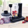 Livington MasterBlend 4in1 Handmixerset inkl. Dockingstation & Zubehör Schwarz
