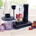 Livington MasterBlend 4in1 Handmixerset inkl. Dockingstation Stabmixer Schwarz