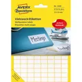 Avery Zweckform 3306 Etiketten weiß 8 x 13mm, 3712 Stück
