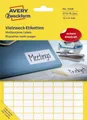 Avery Zweckform Etikett 3306 3306 Universal-Etiketten - 13 x 8 mm weiß 3.712 Etiketten/29 Blat