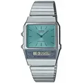 CASIO VINTAGE Chronograph AQ-800EC-2AEF, Quarzuhr, Armbanduhr, Damen, Herren, digital, retro, Stoppfunktion blau