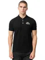 Lonsdale Herren Poloshirt schmale Passform BRUAN XXL, Black/Silver