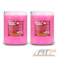 MANNOL 2x 10 L KÜHLERFROSTSCHUTZ AF12+ G12+ ROSA/ROT -40°C FÜR VW BMW FORD MAN