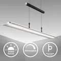 Hängelampe - 16W, 1750lm, LED, höhenverstellbar, dimmbar, warmweiß, schwarz