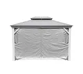 Sojag Vorhänge inkl. Clips für Pavillon Messina 1216 Vorhänge inkl. Clips | Taupe