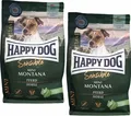 2 x 4 kg Happy Dog Sensible Mini Montana Pferd (€ 7,87 / kg) Hundefutter trocken