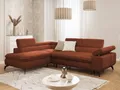 S-Style Möbel Ecksofa Bonnie mit Schlaffunktion Bettkasten und Kopfteilverstellung, mit Wellenfederung, Chenille-Stoff